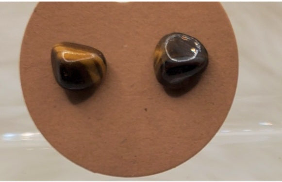 Natural Crystal Studs