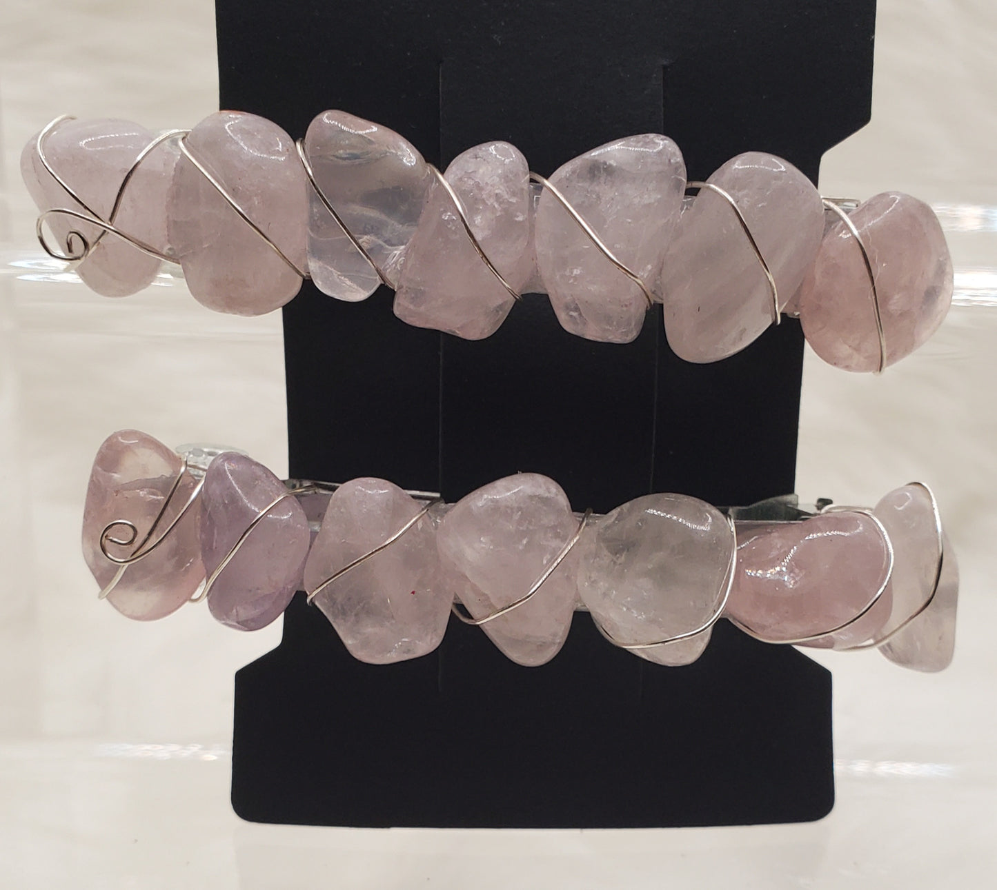 Crystal hair clips