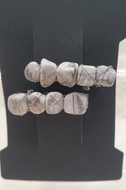 Crystal hair clips