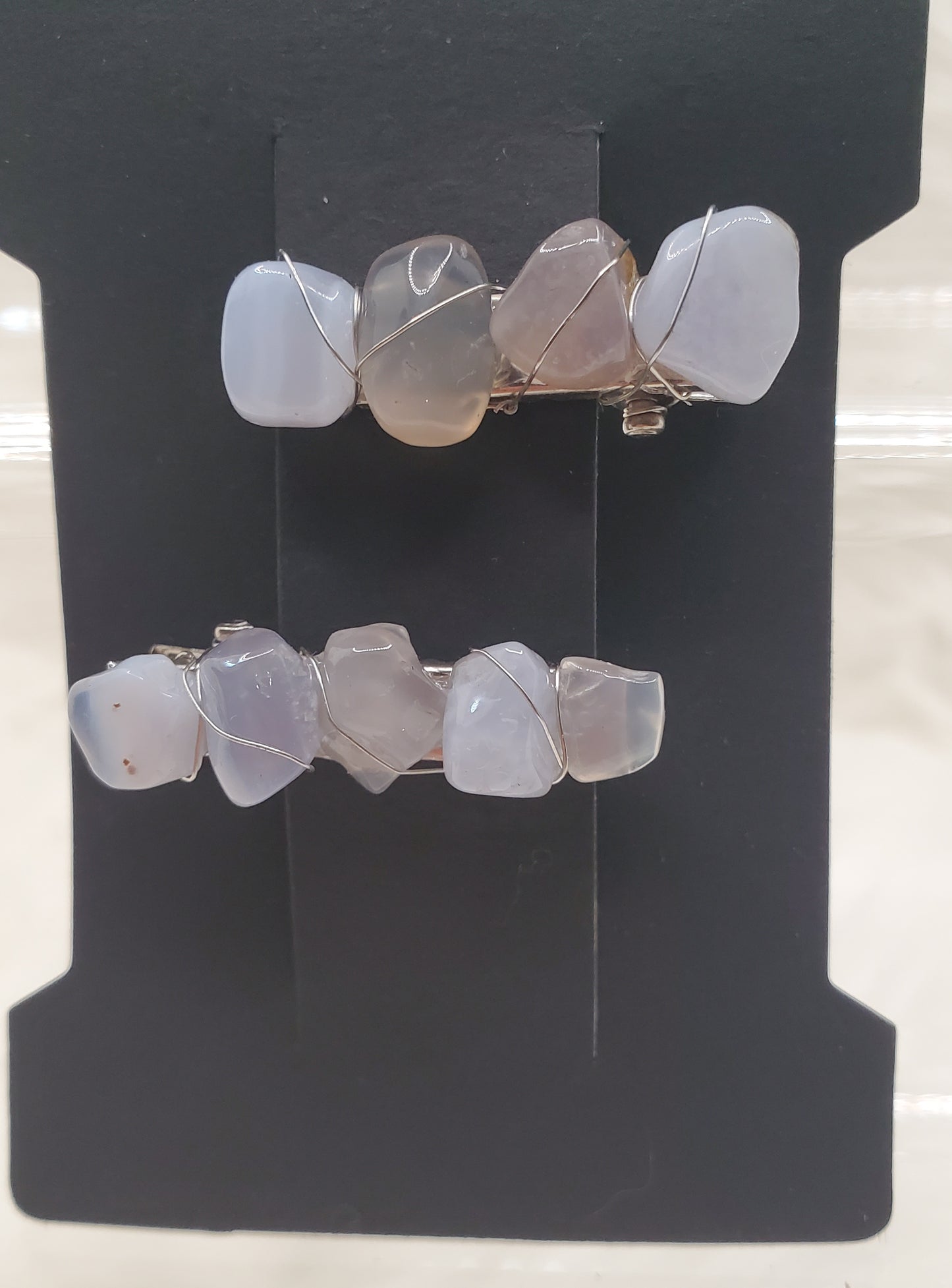 Crystal hair clips