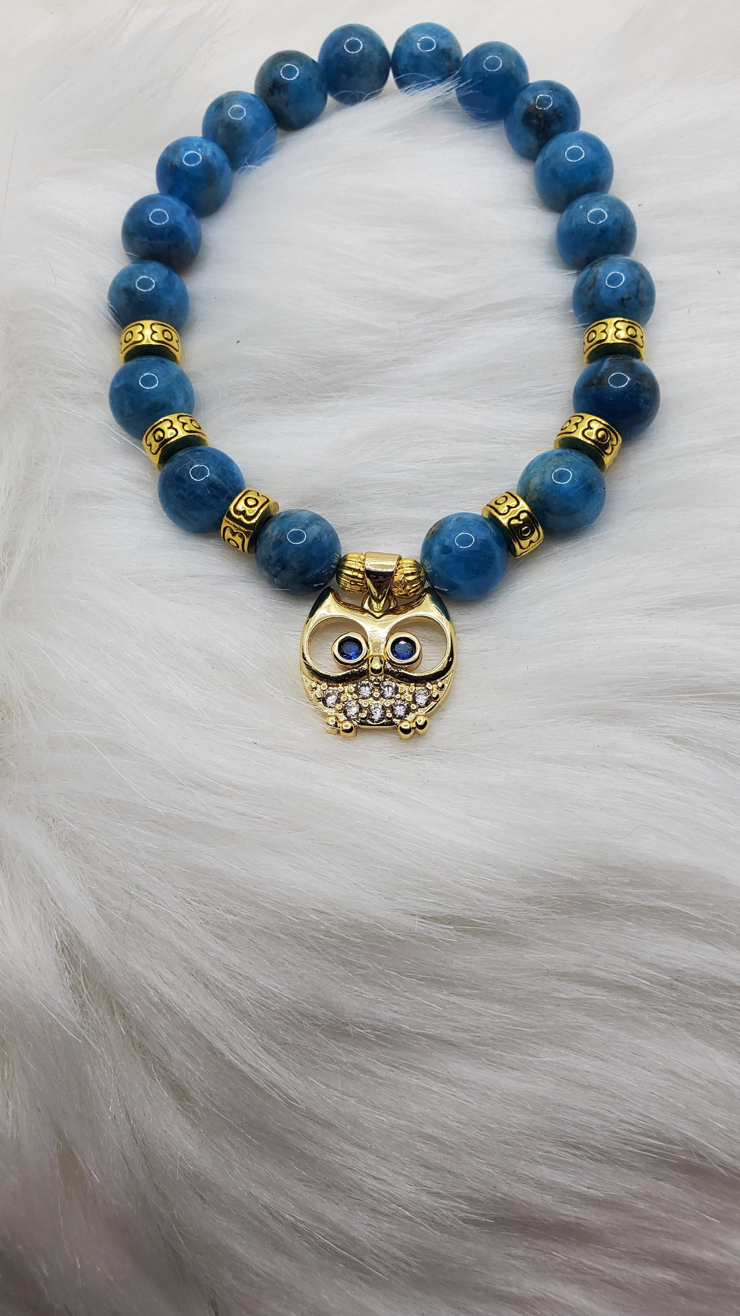 Custom Natural Crystal Bead Bracelets with Charms
