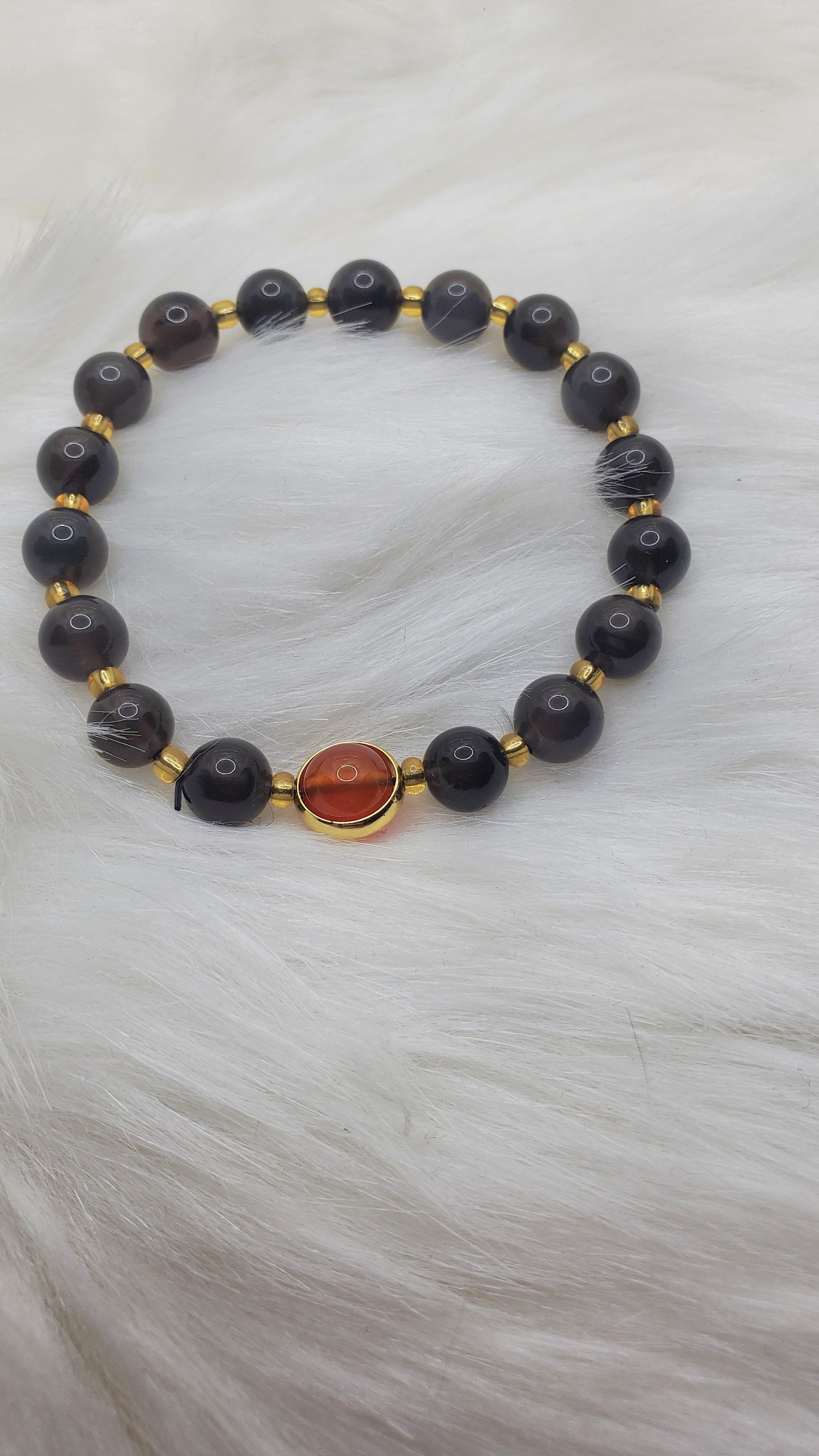 Custom Natural Crystal Bead Bracelets with Charms