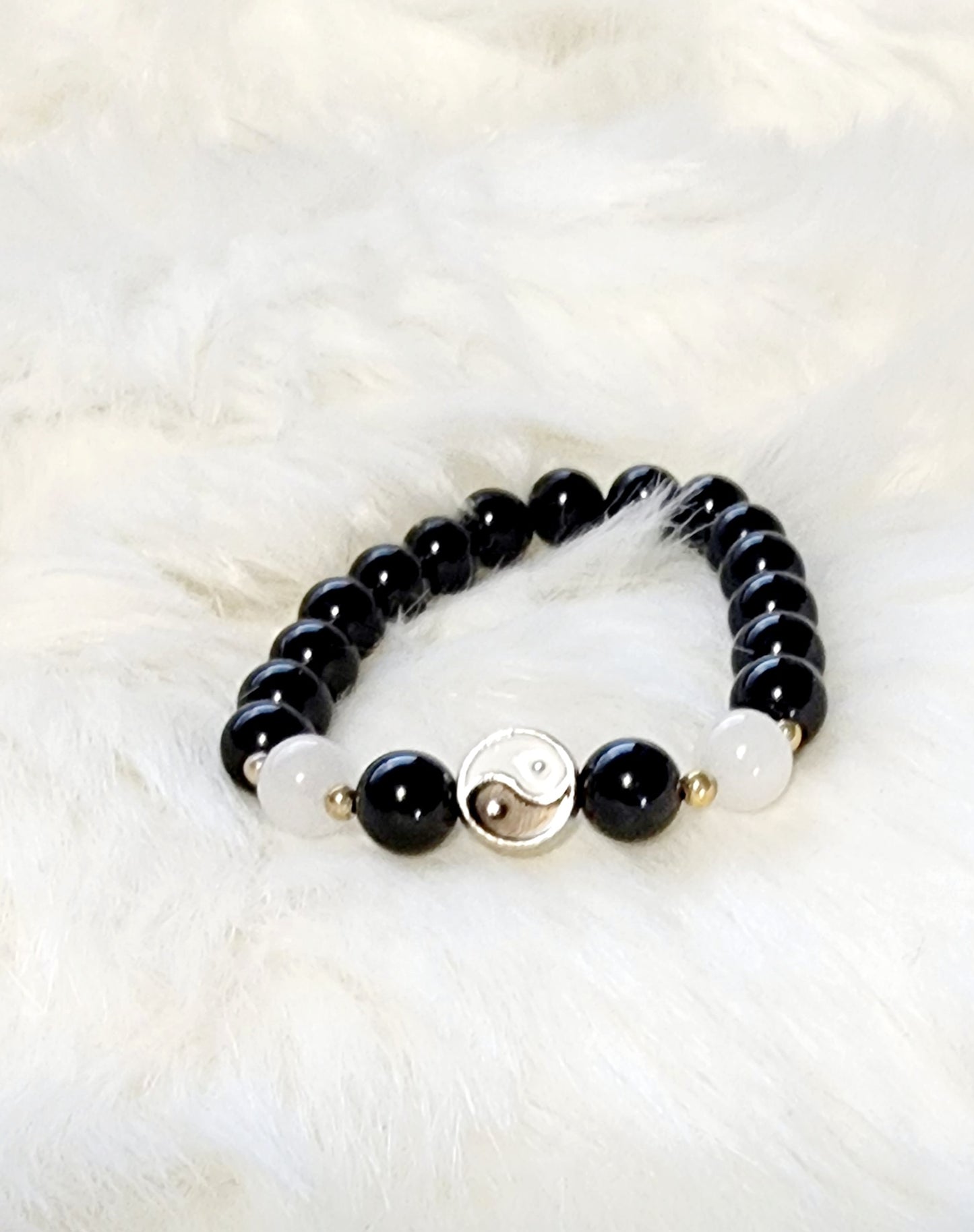 Custom Natural Crystal Bead Bracelets with Charms
