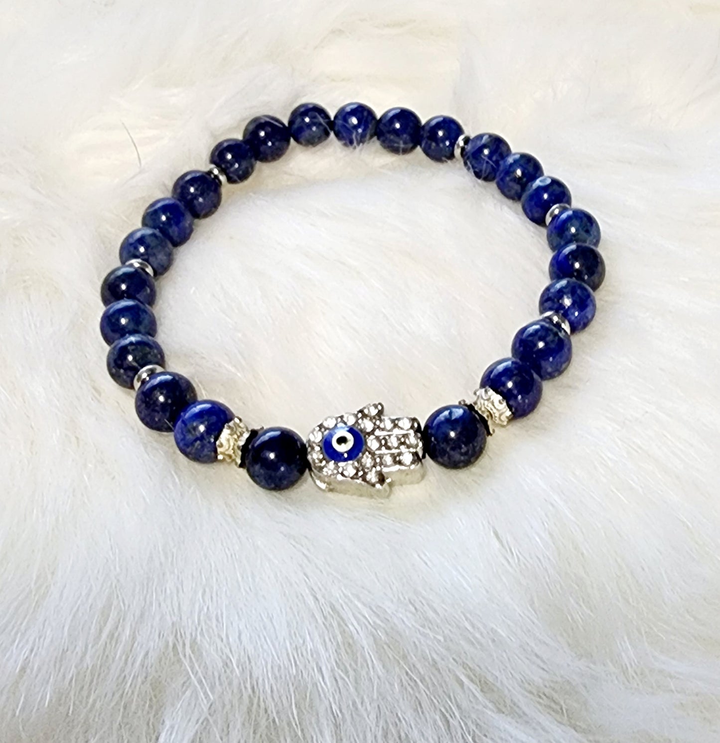 Custom Natural Crystal Bead Bracelets with Charms