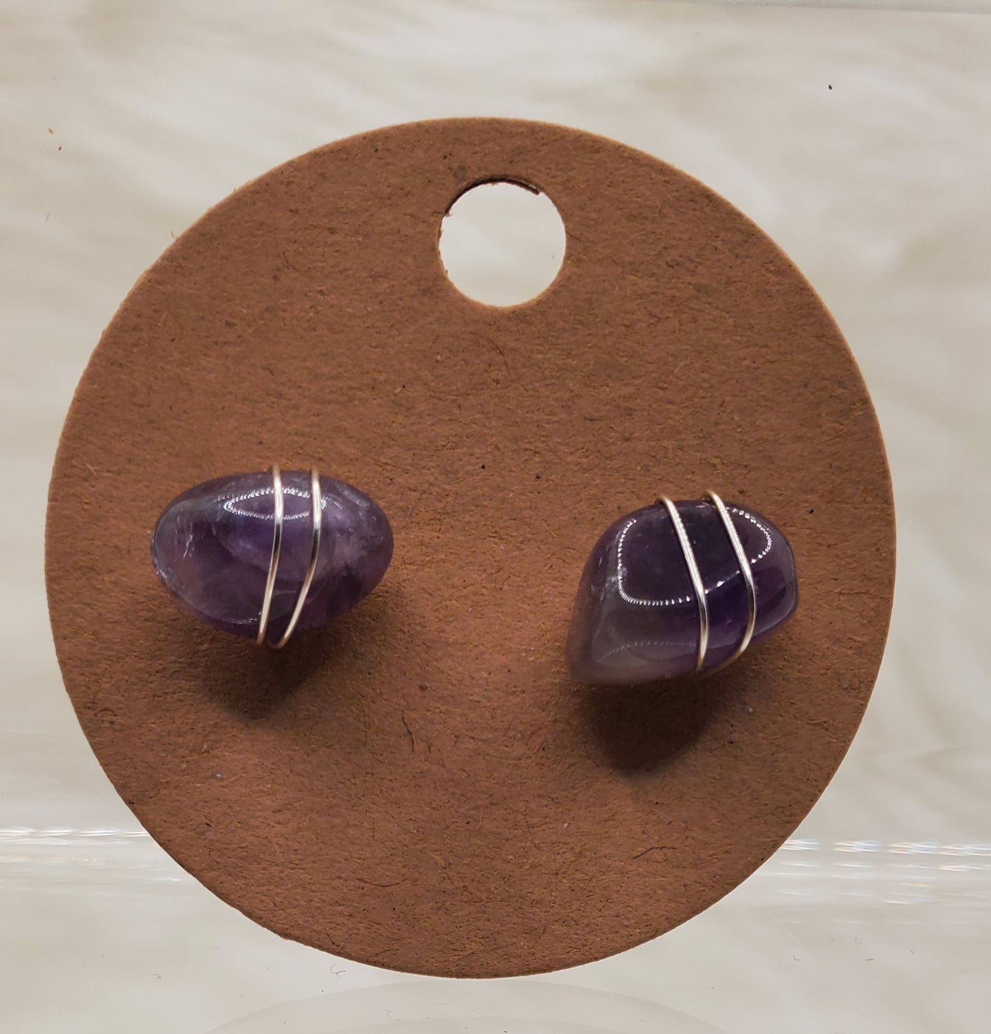 Natural Crystal Studs