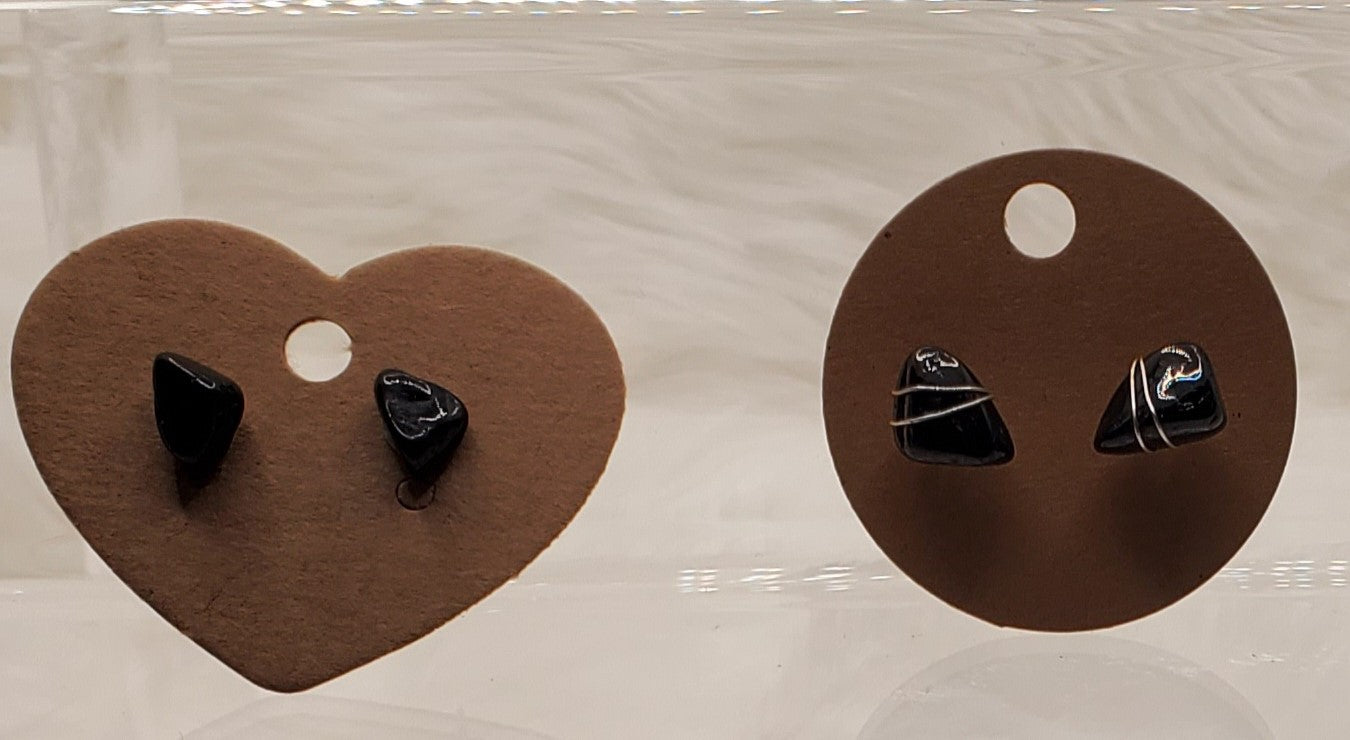 Natural Crystal Studs