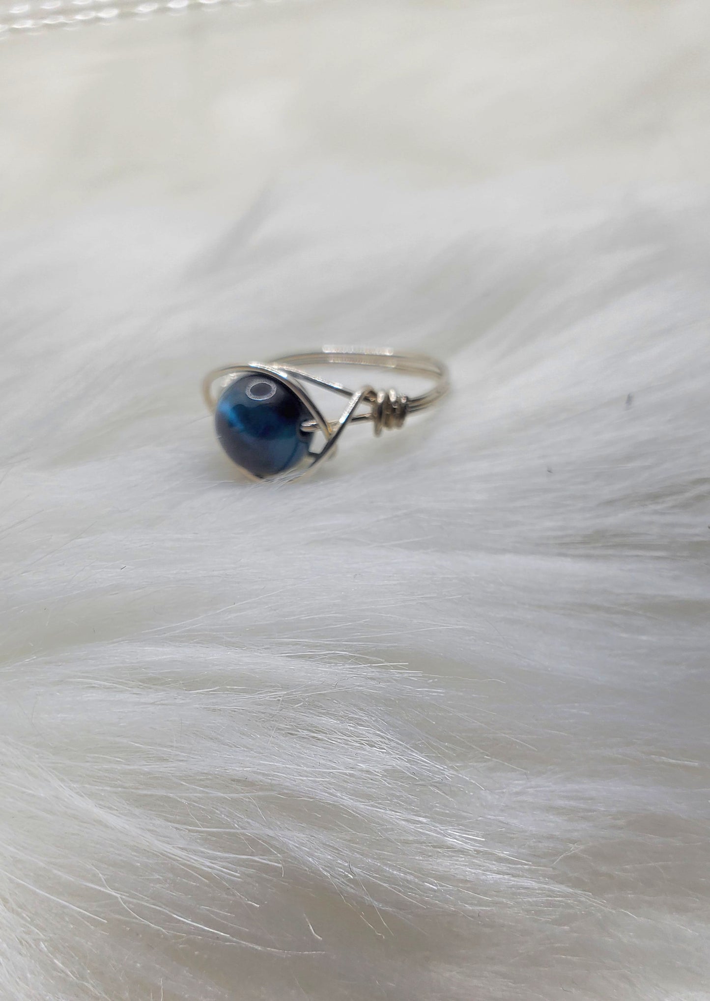 Natural Crystal Stone Rings