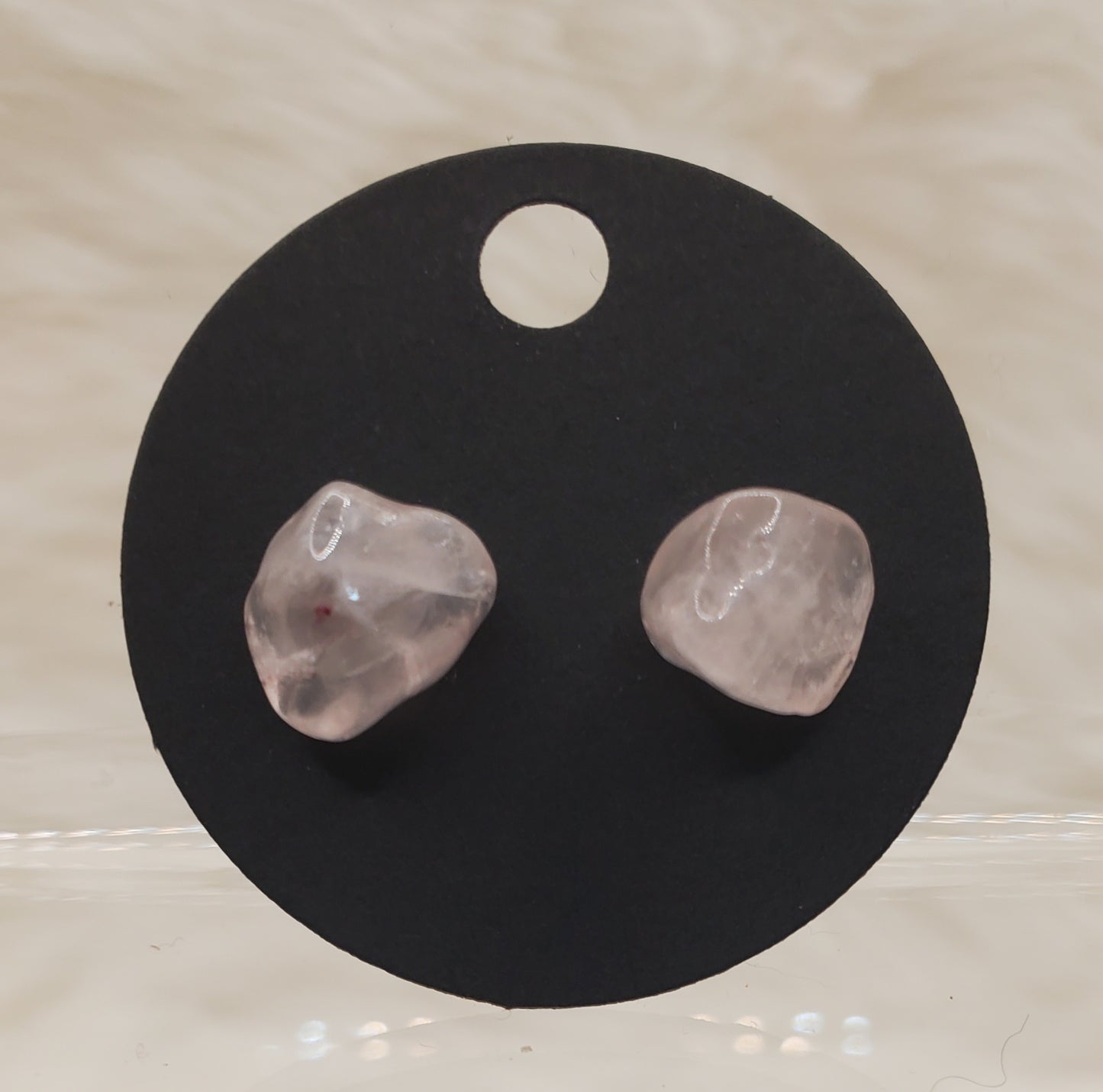 Natural Crystal Studs