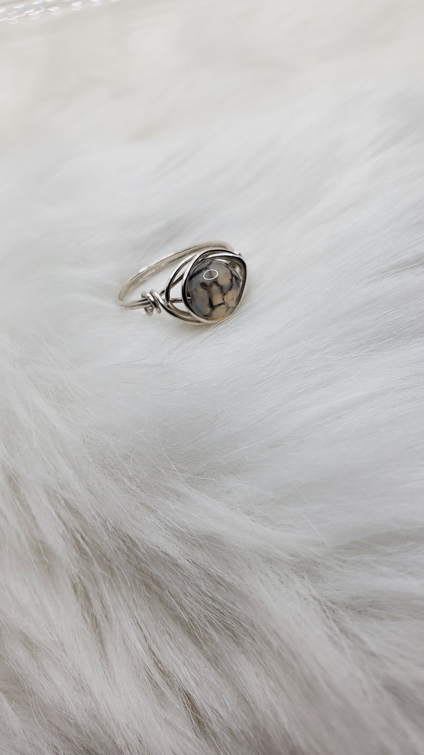 Natural Crystal Stone Rings